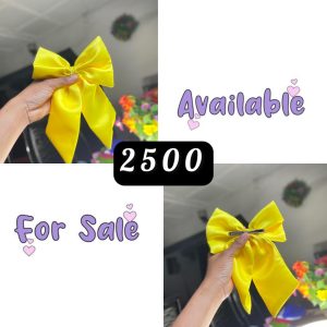Short Yellow Bow